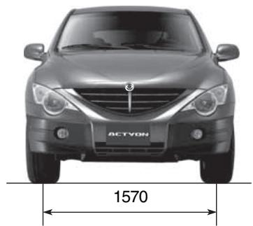 SSANGYONG ACTYON - DIMENSIONS - 2