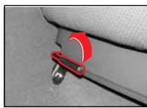 SSANGYONG ACTYON - Réglage de la glissière de siège - 1