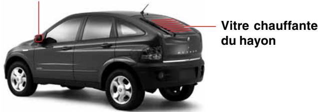 SSANGYONG ACTYON - Commutateur de hayon et de vitre chauffante de rétroviseur extérieur - 1