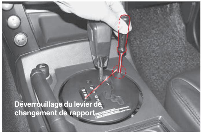 SSANGYONG ACTYON - DEVERROUILLAGE DU LEVIER DE CHANGEMENT DE RAPPORT - 2