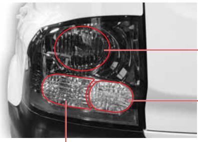 SSANGYONG ACTYON - EMPLACEMENT DES LAMPES EXTERIEURES - 4