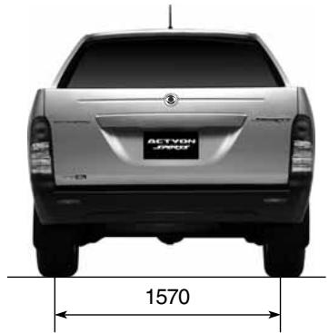 SSANGYONG ACTYON SPORTS - DIMENSIONS (ACTYON SPORTS) - 4