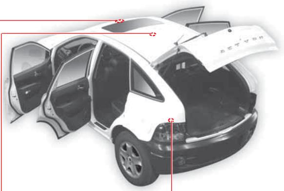 SSANGYONG ACTYON SPORTS - LAMPE CENTRALE DE L'HABITACLE - 2
