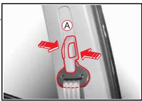 SSANGYONG ACTYON SPORTS - Réglage en hauteur de la ceinture de sécurité - 1
