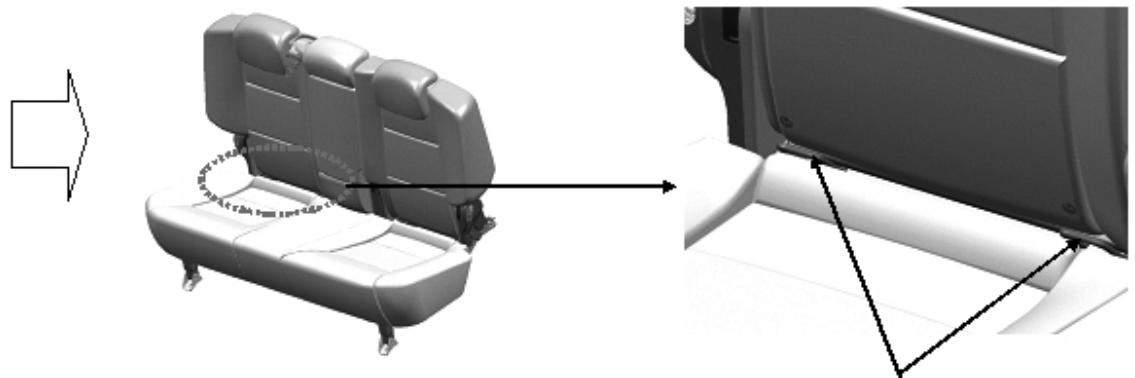 SSANGYONG ACTYON SPORTS - Comment utiliser l'ancrage inférieur ISOFIX - 2