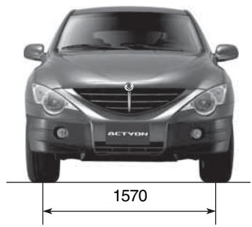 SSANGYONG ACTYON SPORTS - DIMENSIONS (ACTYON) - 2