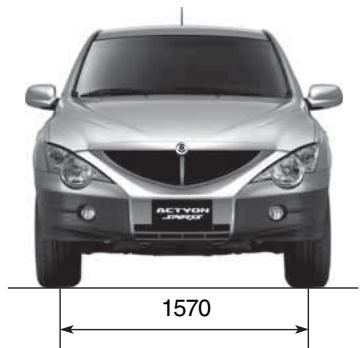 SSANGYONG ACTYON SPORTS - DIMENSIONS (ACTYON SPORTS) - 2