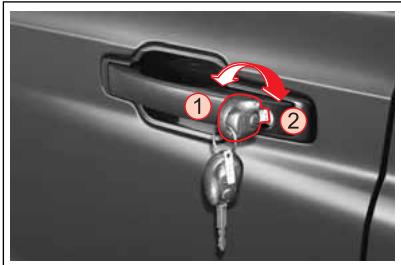SSANGYONG ACTYON SPORTS - OUVERTURE ET FERMETURE DES PORTES ET DU HAYON AVEC LA CLE DE CONTACT - 1