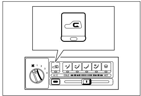 SSANGYONG KORANDO - Commutateur recirculation d'air - 3