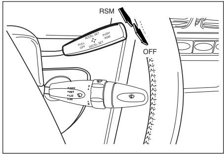 SSANGYONG KORANDO - Annulation normale du contrôle de vitesse de croisière - 1