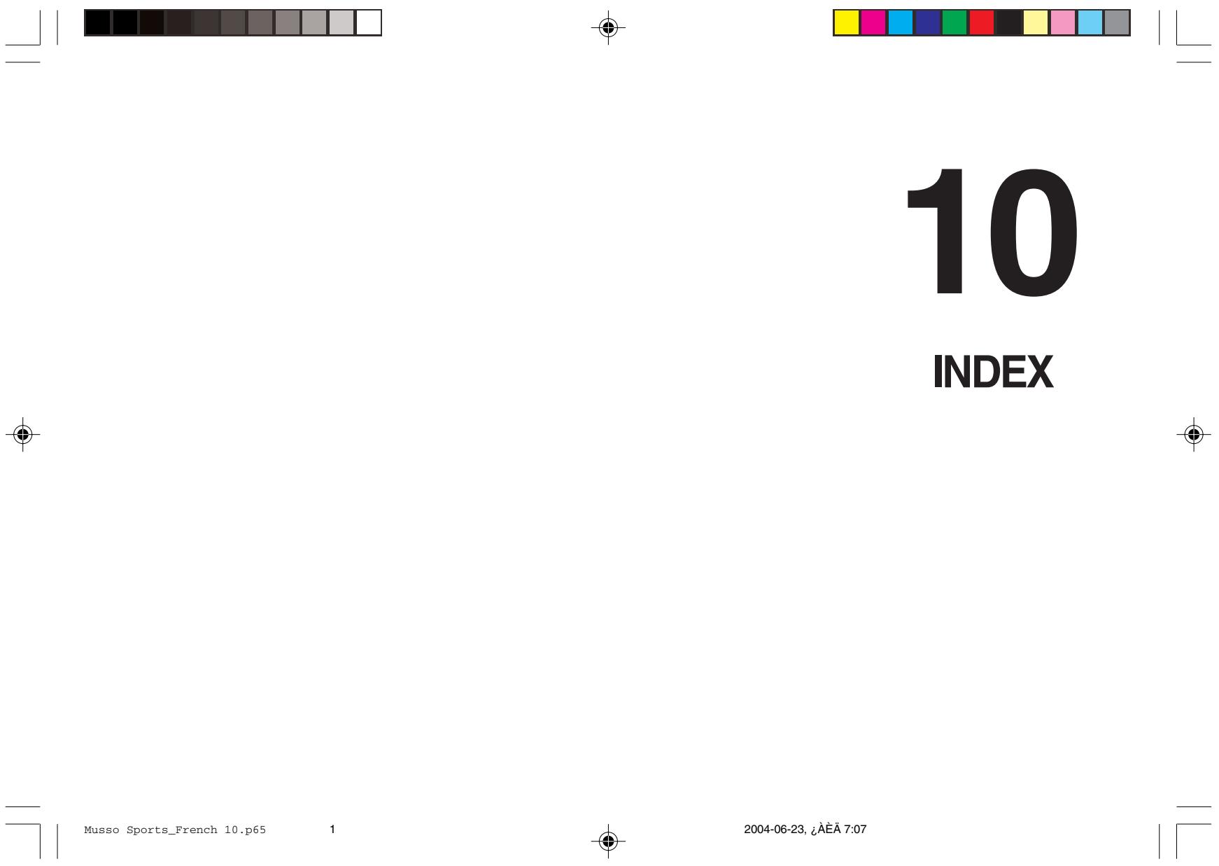 SSANGYONG MUSSO SPORT - 9-10 CHARACTERISTIQUES - 1