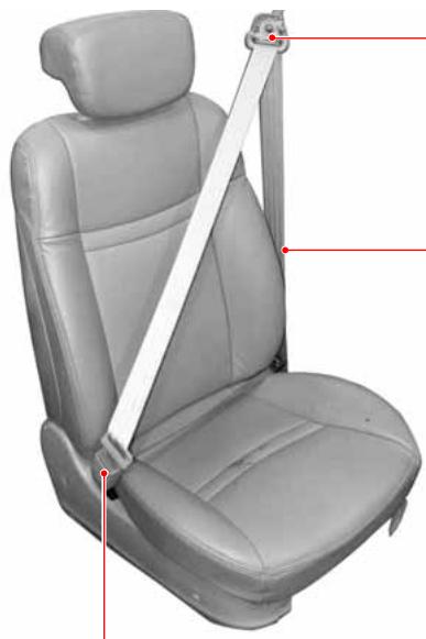 SSANGYONG RODIUS-STAVIC - CEINTURE DE SECURITE DES SIEGES AVANT - 1