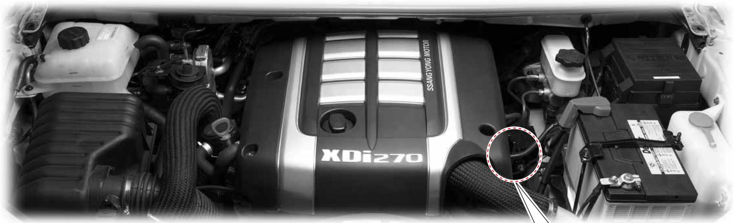 SSANGYONG RODIUS-STAVIC - COMMENT VIDANGER L'EAU DU FILTRA CARBURANT - 1