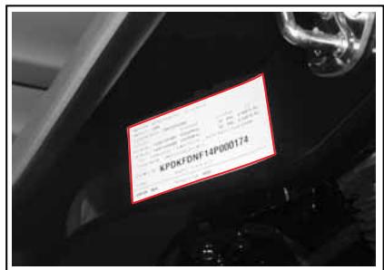 SSANGYONG RODIUS-STAVIC - Etiquette d'homologation - 1