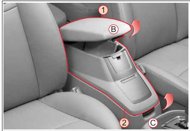 SSANGYONG RODIUS-STAVIC - CONSOLE CENTRALE (CASIERS DE RANGEMENT, CHARGEUR DE CD, CHARGEUR DE DVD) - 1