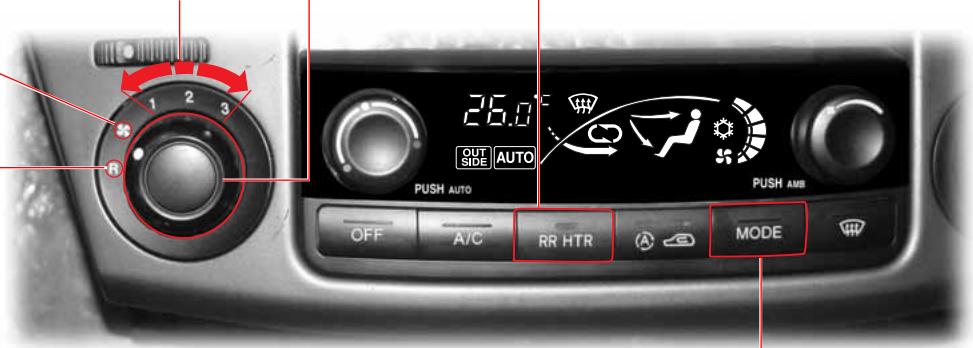 SSANGYONG RODIUS-STAVIC - Commutateur de climatisation arrière - 1