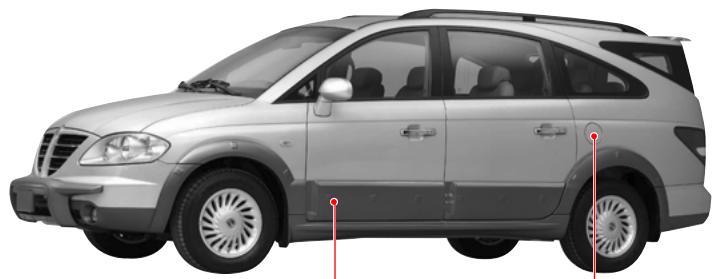 SSANGYONG RODIUS-STAVIC - VOLET DE REMPLISSAGE DE CARBURANT - 1