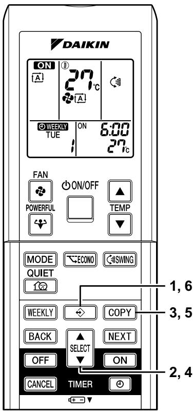 DAIKIN FVXS50FV1B - ■ Utilisation du mode de copie - 10