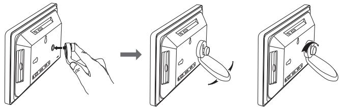 LENCO DF-855 - Installer le cadre photo sur une surface plane - 1