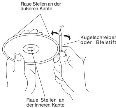 LENCO DVD-305 - Neue CDs/DVDs mit rauen StellenVBorbereiten - 1