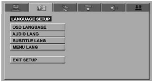 LENCO MDV-6 - Paramètres de menu DVD - 3