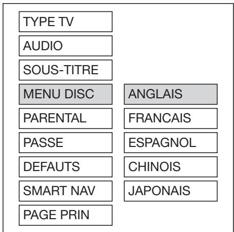 LENCO DVD-205 - Configuration subtitle language (langue des sous-titres) - 1
