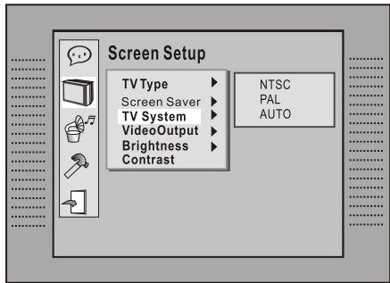 LENCO DVD-320 - Format de signal TV - 1