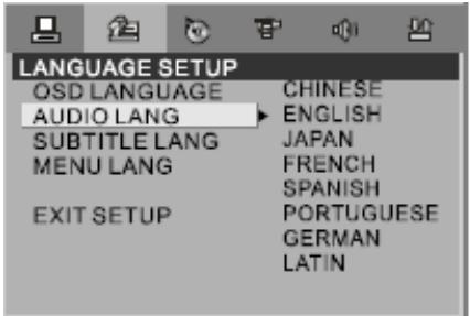 LENCO DVD-51 - b) REGLAGE DE LA LANGUAGE - 2