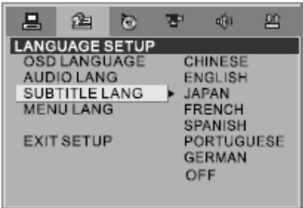 LENCO DVD-51 - b) REGLAGE DE LA LANGUAGE - 3