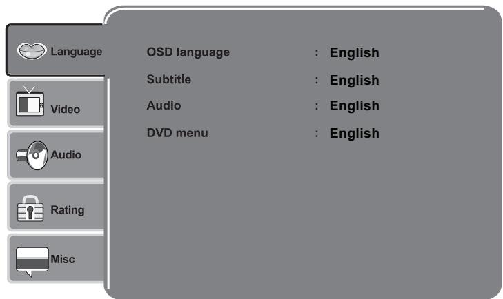 LENCO DVP-733 - LCD-menu - 3