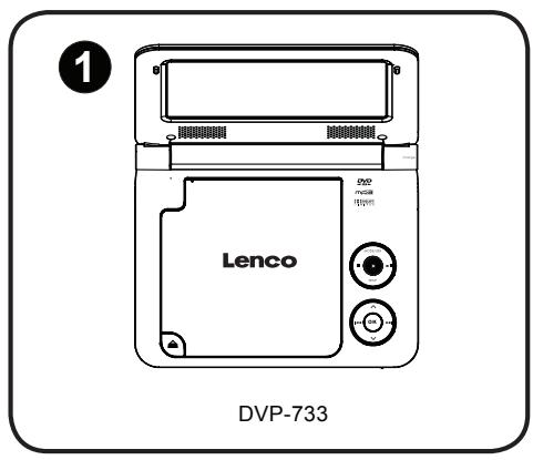 LENCO DVP-733 - INHOUD VAN DE VERPAKKING - 1