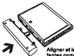 LENCO DVP-742 - Installation du bloc batterle - 1