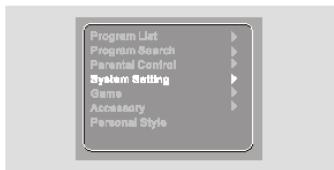 LENCO DVP-742 - Configuration du système de la Télé, des Dimensions de l'Ecran, du Pays, DSD, des Langues, de la Programmation - 1