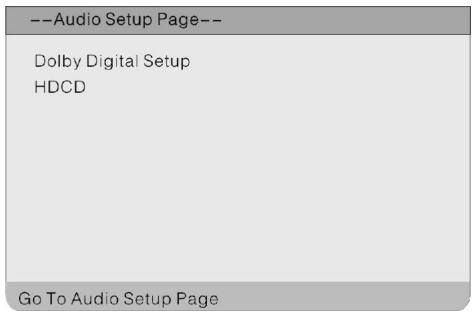 LENCO DVT-1901 - Page Audio Setup [Paramétrage Audio] - 1