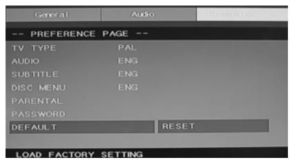 LENCO DVT-229 - Change password: - 3