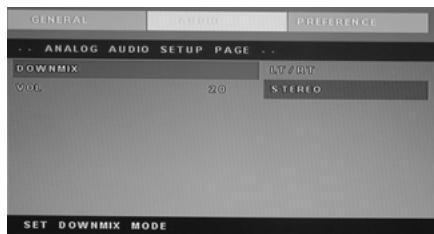 LENCO DVT-229 - ANALOG AUDIO INSTELLING PAGINA - 1