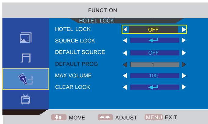 LENCO DVT-2422 - Acerca de la funciona Hotel Lock (Bloqueo de hotel) - 5