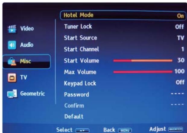 LENCO DVT-2622 - Menu "divers - 6