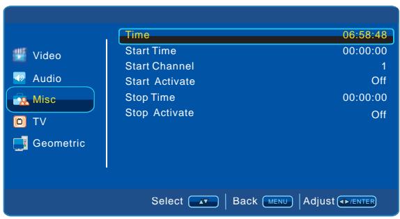 LENCO DVT-2622 - Menu "divers - 2