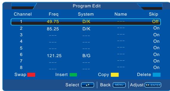 LENCO DVT-2622B - Menu TV - 4