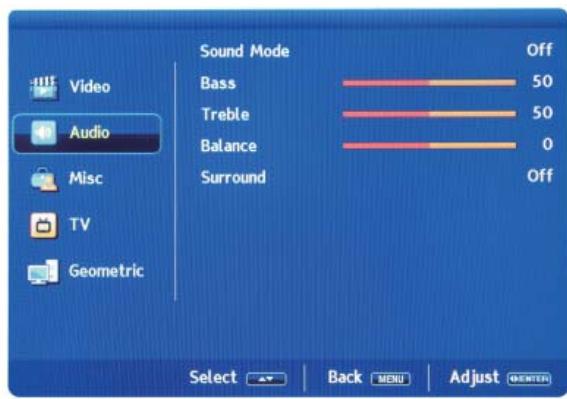 LENCO DVT-2622B - Menu Audio - 1