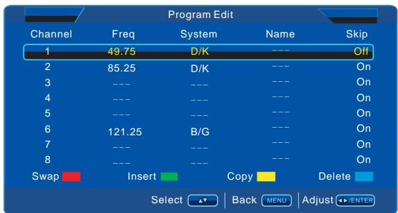 LENCO DVT-2622B - Menu TV - 4