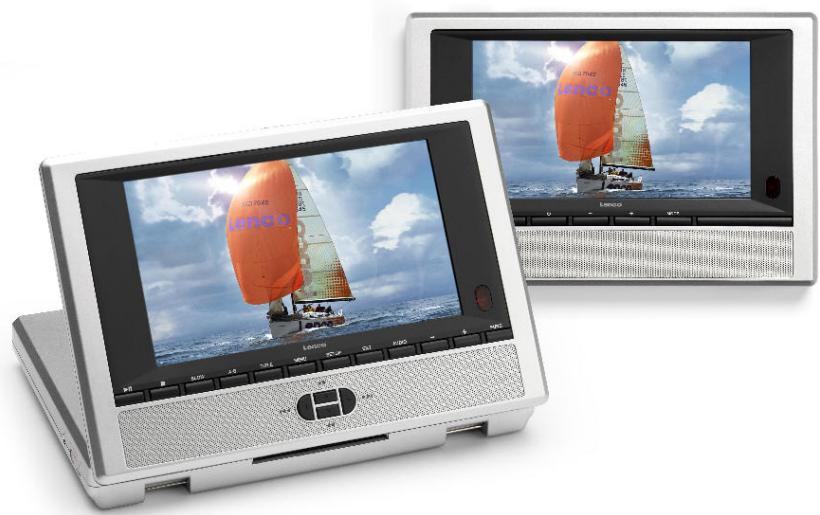 LENCO MES-201 - Lecteur DVD portable avec 2 écrans 7" - 1