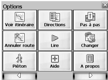 LENCO NAV-400 - Le menu options - 1