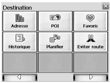 LENCO NAV-400 - Le menu destination - 1