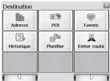 LENCO NAV-500 - Le menu destination - 2