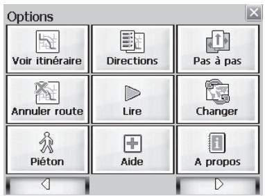 LENCO NAV-500 - Le menu options - 1
