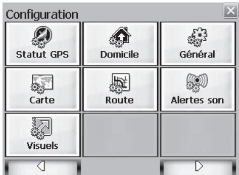 LENCO NAV-500 - Le menu configuration - 1