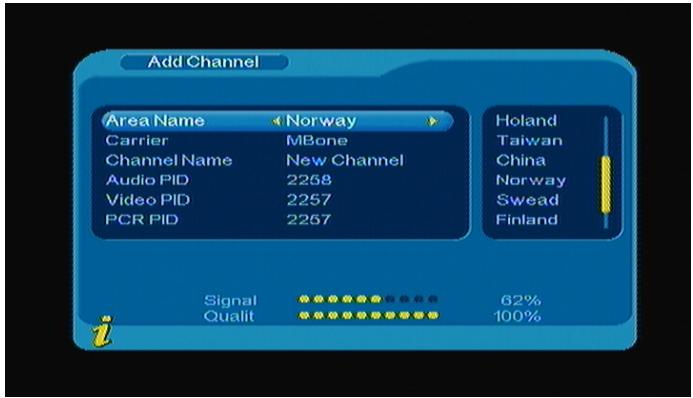 LENCO TFT-1021 - Edit Channels - 2