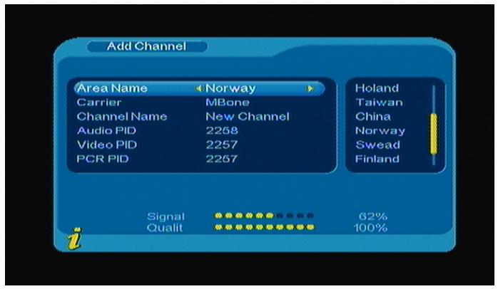 LENCO TFT-1021 - Edit Channels - 2